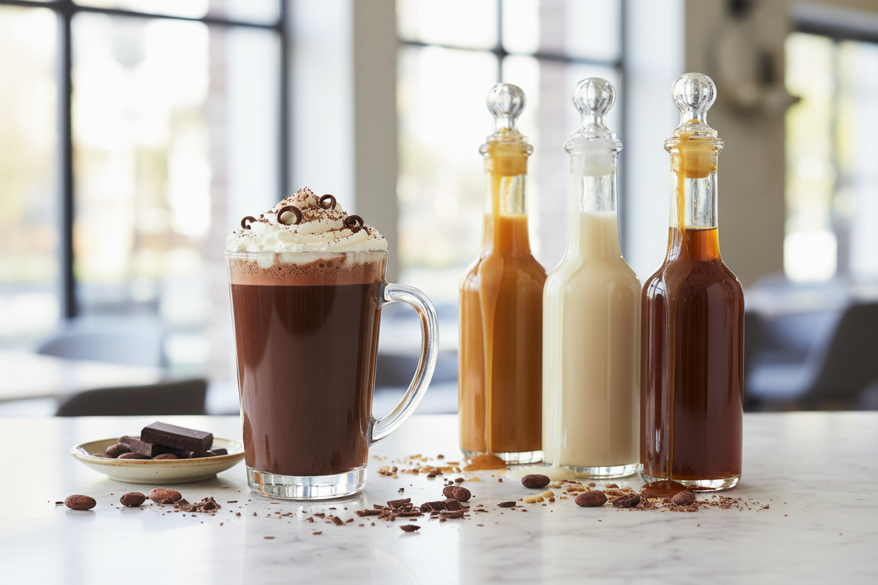 chocolate and syrups
