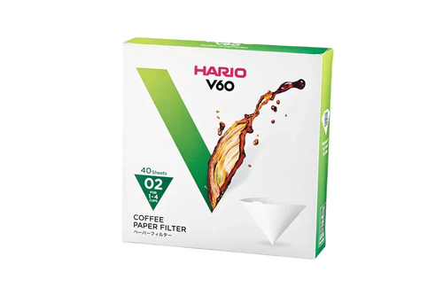 Hario V60 02 Coffee Filters- Pack of 40
