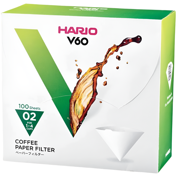 Hario V60 02 Coffee Filters 100 Pack