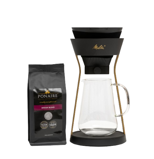 Melitta Amano Coffee Brewer & 250g of Indian Blend Gift Set